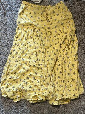 NWOT Free People Nova Yellow Skirt - Size XL